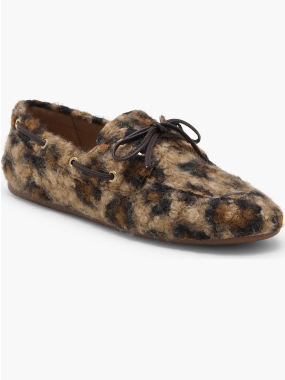 NWT in Box Sperry Cozy Slimboat Leopard Print Boat Shoe Free People Size 10